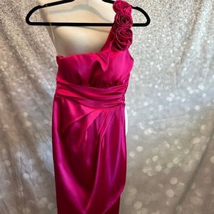 Speechless Hot Pink Semi prom dress